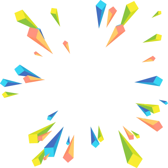 Euclidean Geometry,  Colorful abstract geometric radial perspective, green, blue, and yellow illustration, blue, angle, color Splash png free download